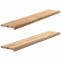 vidaXL Window Sills Window Ledge Window Board 2 pcsÂ Untreated Solid Wood Oak - 140 x 30 x 2 cm