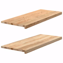 vidaXL Window Sills Window Ledge Window Board 2 pcs Untreated Solid Wood Oak - 100 x 40 x 2 cm