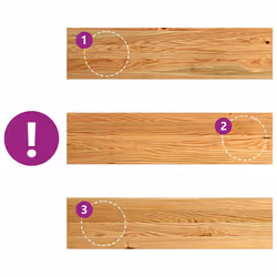 vidaXL Window Sills Window Ledge Window Board 2 pcsÃÂ Untreated Solid Wood Oak - light brown, 80 x 20 x 2 cm - Additional view 6