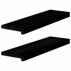 vidaXL Window Sills Window Ledge Window Board 2 pcs Untreated Solid Wood Oak - dark brown, 70 x 20 x 2 cm
