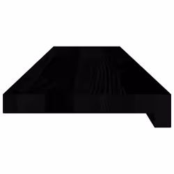 vidaXL Window Sills Window Ledge Window Board 2 pcsÃÂ Untreated Solid Wood Oak - dark brown, 90 x 20 x 2 cm - Additional view 4