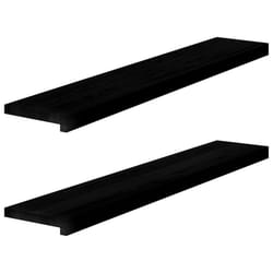 vidaXL Window Sills Window Ledge Window Board 2 pcsÃÂ Untreated Solid Wood Oak - dark brown, 110 x 20 x 2 cm