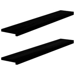 vidaXL Window Sills Window Ledge Window Board 2 pcsÂ Untreated Solid Wood Oak - dark brown, 120 x 20 x 2 cm