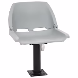 vidaXL Foldable Boat Seat Set 2 Piece No Pillow Canoe Seat Kayak Seat Grey