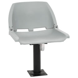 vidaXL Foldable Boat Seat Set 2 Piece No Pillow Canoe Seat Kayak Seat Grey