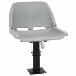 vidaXL Foldable Boat Seat Set 2 Piece No Pillow Canoe Seat Kayak Seat Grey
