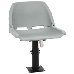 vidaXL Foldable Boat Seat Set 2 Piece No Pillow Canoe Seat Kayak Seat Grey