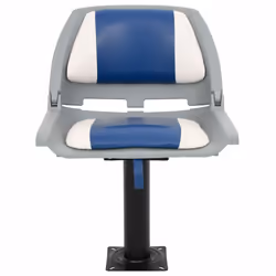 vidaXL Foldable Boat Seat Set 4 Piece Canoe Seat Kayak Seat Blue and White