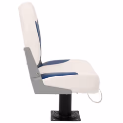 vidaXL Foldable Boat Seat Set 2 Piece Canoe Seat Kayak Seat Blue and White - Additional view 4