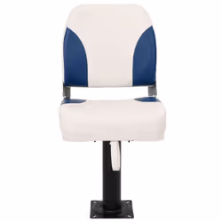 vidaXL Foldable Boat Seat Set 2 Piece Canoe Seat Kayak Seat Blue and White