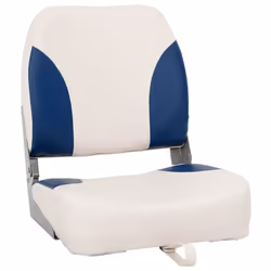 vidaXL Foldable Boat Seat Set 2 Piece Canoe Seat Kayak Seat Blue and White