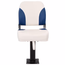 vidaXL Foldable Boat Seat Set 4 Piece Canoe Seat Kayak Seat Blue and White