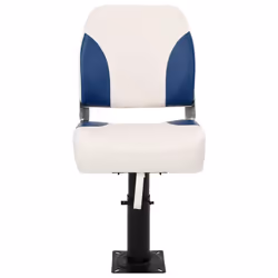vidaXL Foldable Boat Seat Set 4 Piece Canoe Seat Kayak Seat Blue and White