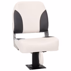 vidaXL Foldable Boat Seat Set 2 Piece Low Backrest & Fixing Strap Canoe Seat
