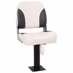 vidaXL Foldable Boat Seat Set 2 Piece Low Backrest & Fixing Strap Canoe Seat