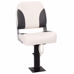 vidaXL Foldable Boat Seat Set 2 Piece Low Backrest & Fixing Strap Canoe Seat