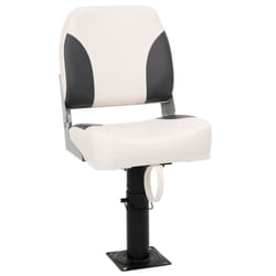 vidaXL Foldable Boat Seat Set 2 Piece Low Backrest & Fixing Strap Canoe Seat