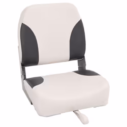 vidaXL Boat Seat Foldable Backrest with Blue-white Pillow Kayak Canoe Seat - 2 pcs