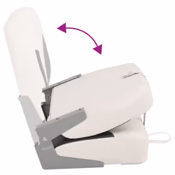 vidaXL Boat Seat Foldable Backrest with Blue-white Pillow Kayak Canoe Seat - 2 pcs - Additional view 7