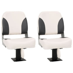 vidaXL Foldable Boat Seat Set 4 Piece Low Backrest Canoe Seat SUP Kayak Seat