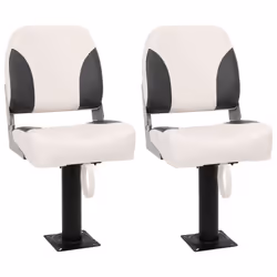 vidaXL Foldable Boat Seat Set 4 Piece Low Backrest Canoe Seat SUP Kayak Seat