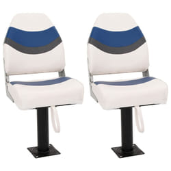 vidaXL Foldable Boat Seat Set 4 Piece Canoe Seat Kayak Seat High Backrest
