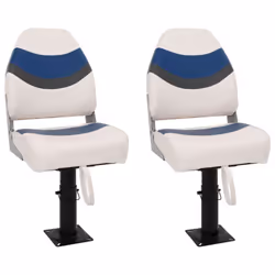 vidaXL Foldable Boat Seat Set 4 Piece Canoe Seat Kayak Seat High Backrest