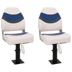 vidaXL Foldable Boat Seat Set 4 Piece Canoe Seat Kayak Seat High Backrest