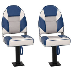 vidaXL Foldable Boat Seat Set 4 Piece Canoe Seat Kayak Seat High Backrest