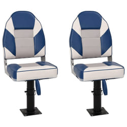 vidaXL Foldable Boat Seat Set 4 Piece Canoe Seat Kayak Seat High Backrest