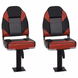 vidaXL Foldable Boat Seat Set 4 Piece Canoe Seat Kayak Seat High Backrest