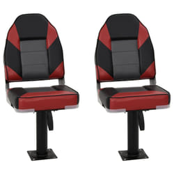 vidaXL Foldable Boat Seat Set 4 Piece Canoe Seat Kayak Seat High Backrest