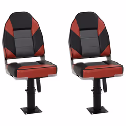 vidaXL Foldable Boat Seat Set 4 Piece Canoe Seat Kayak Seat High Backrest