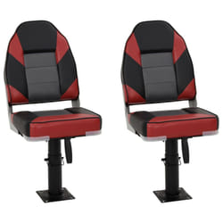 vidaXL Foldable Boat Seat Set 4 Piece Canoe Seat Kayak Seat High Backrest