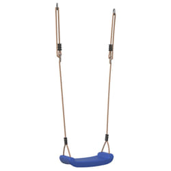 vidaXL Outdoor Swing Seat for Kids Single with Adjustable Rope Tree Swing Red - blue