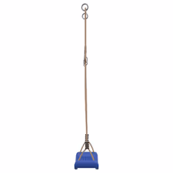 vidaXL Outdoor Swing Seat for Kids Single with Adjustable Rope Tree Swing Red - blue - Additional view 4