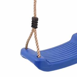 vidaXL Outdoor Swing Seat for Kids Single with Adjustable Rope Tree Swing Red - blue - Additional view 6