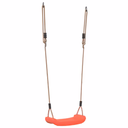 VidaXL Outdoor Swing Seat for Kids Single with Adjustable Rope Red, 3 yr(s), 10 yr(s), Red