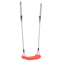 VidaXL Outdoor Swing Seat for Kids Single with Adjustable Rope Red