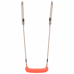 VidaXL Outdoor Swing Seat for Kids Single with Adjustable Rope Red - Additional view 4