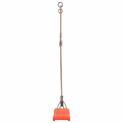 VidaXL Outdoor Swing Seat for Kids Single with Adjustable Rope Red - Additional view 5
