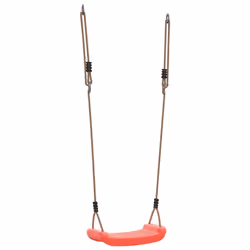 VidaXL Outdoor Swing Seat for Kids Single with Adjustable Rope Red - Additional view 6