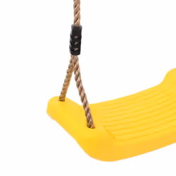 vidaXL Outdoor Swing Seat for Kids Single with Adjustable Rope Tree Swing Red - yellow - Additional view 6