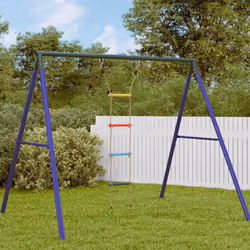 vidaXL Rope Ladder for Kids with 4 Rungs Children Climbing Ladder Multicolour