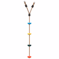 VidaXL Disc Rope Swing for Kids with 4 Treads Multicolour, 3 yr(s), 10 yr(s), Multicolour