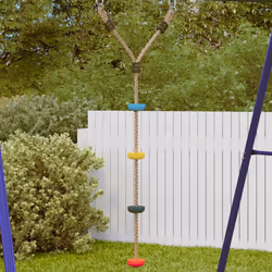 VidaXL Disc Rope Swing for Kids with 4 Treads Multicolour