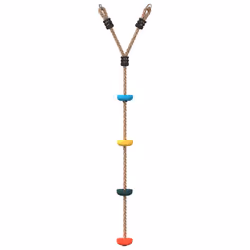 VidaXL Disc Rope Swing for Kids with 4 Treads Multicolour - Additional view 4
