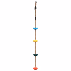 VidaXL Disc Rope Swing for Kids with 4 Treads Multicolour - Additional view 5