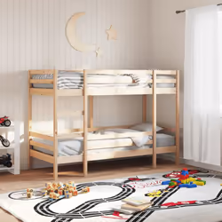 vidaXL Bunk Bed Loft Bed Bedroom Kids Bed Frame 80x200 cm Solid Wood Pine