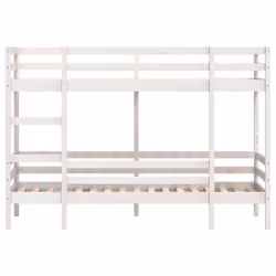 vidaXL Bunk Bed Loft Bed Bedroom Bed Frame White 80x200 cm Solid Wood Pine - Additional view 4